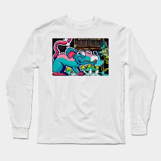 Street Art Graffiti Digbeth Birmingham UK Long Sleeve T-Shirt